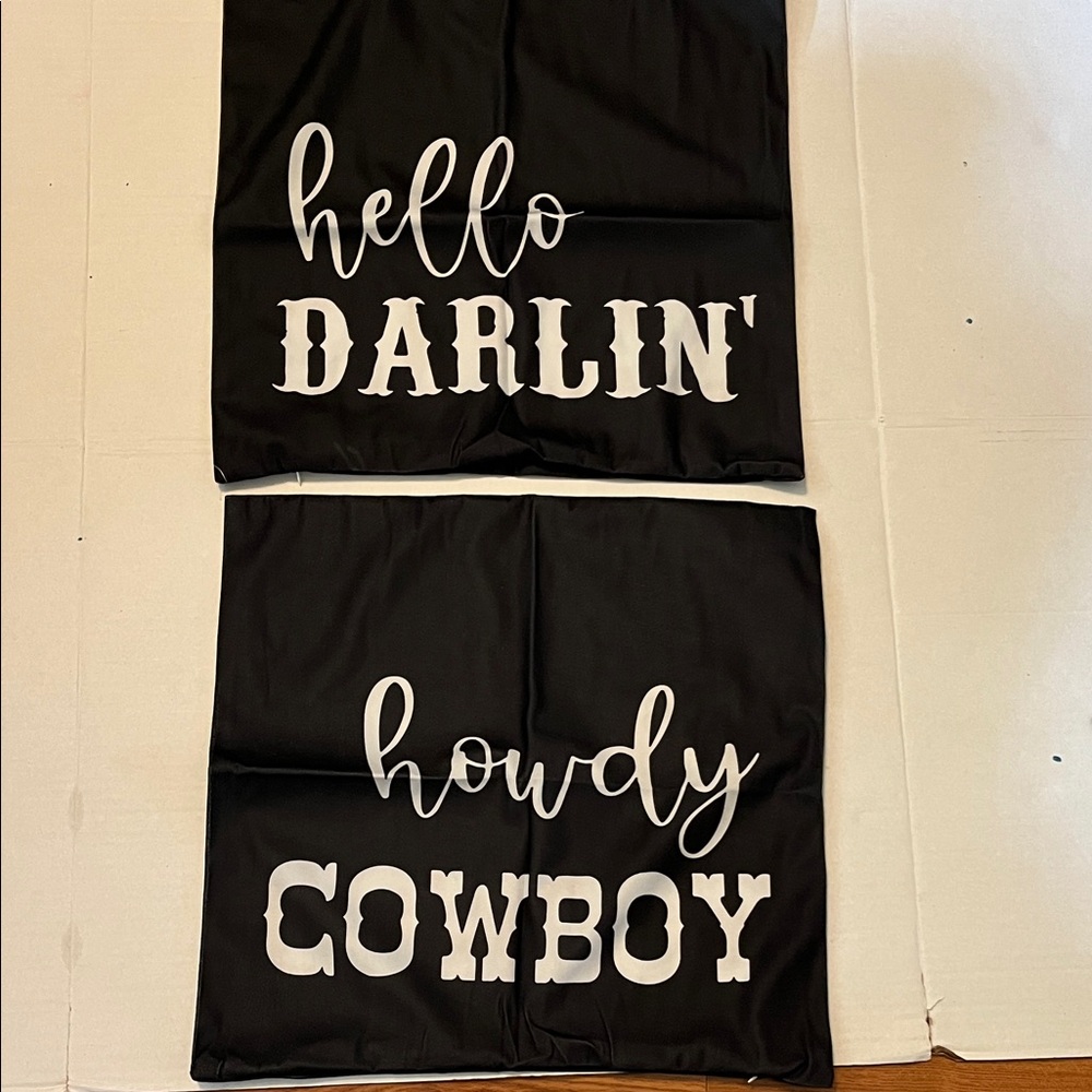 Black and White Throw Pillow Covers Set- 2 for $12 (1set)